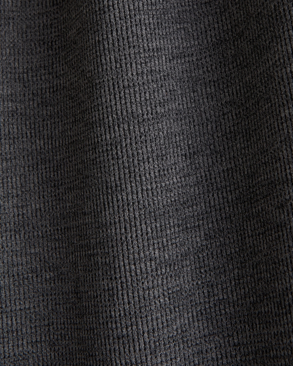 Waffle-Knit Lounge Short, Dark Gray Heather view 2