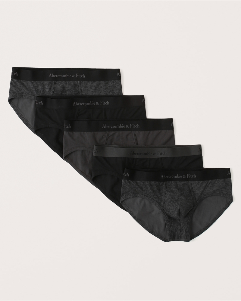 Men s 5 Pack Logo Briefs Men s Sale Abercrombie