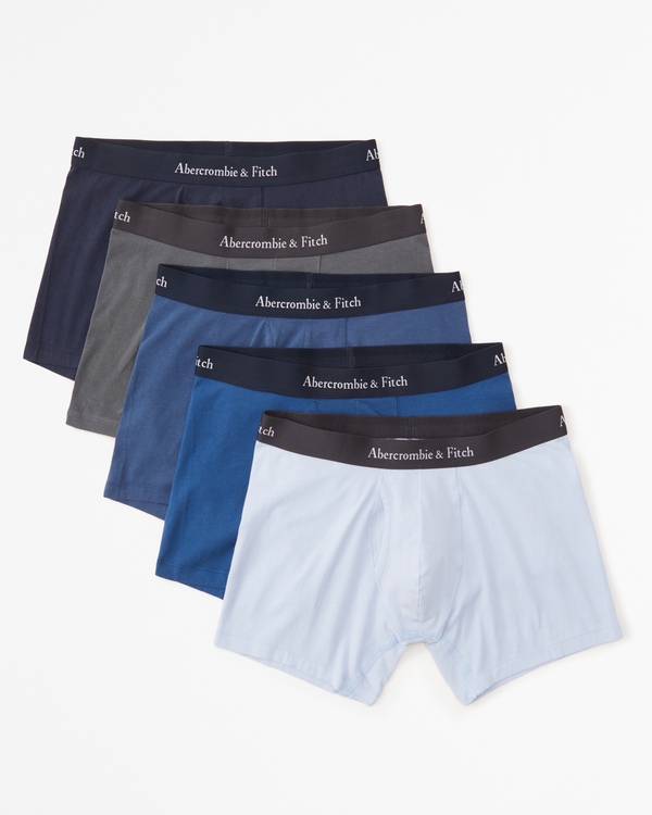 5-Pack Boxer Briefs, Blue And Dark Grey Multicolor