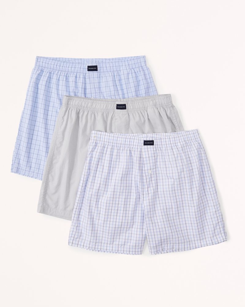 Pack of 3 Woven Logo Boxers by Bench