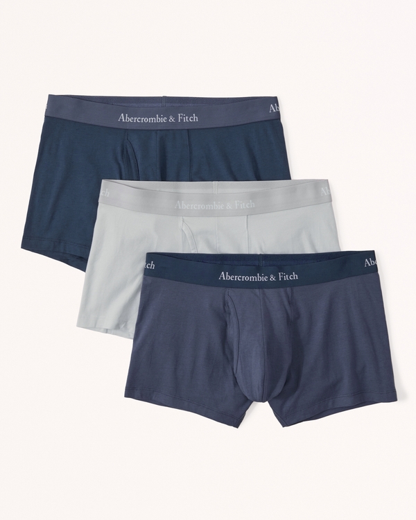 3-Pack Trunks, Blue/grey