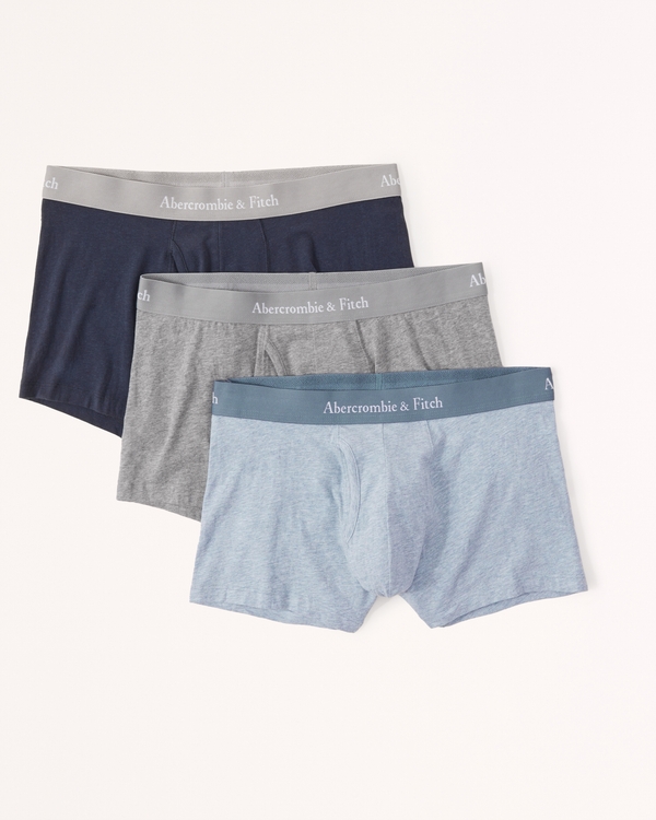 3-Pack Trunks, Blue/grey