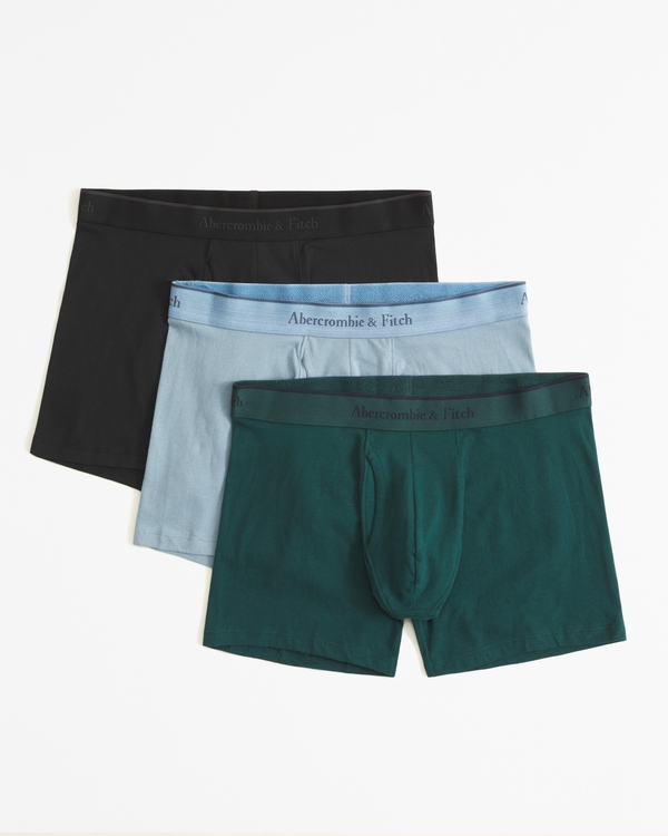 3-Pack Boxer Briefs, Green Multicolor