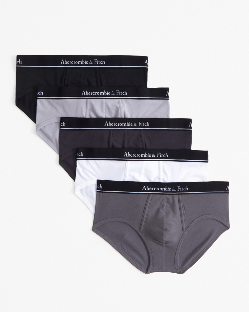 Men s 5 Pack Logo Briefs Men s Underwear Abercrombie