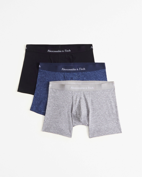 3-Pack Boxer Briefs, Gray Multi Color