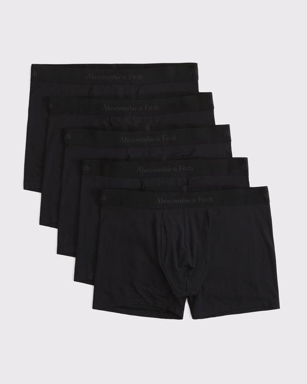5" 5-Pack Modal Boxer Briefs, Black Multipack view 1