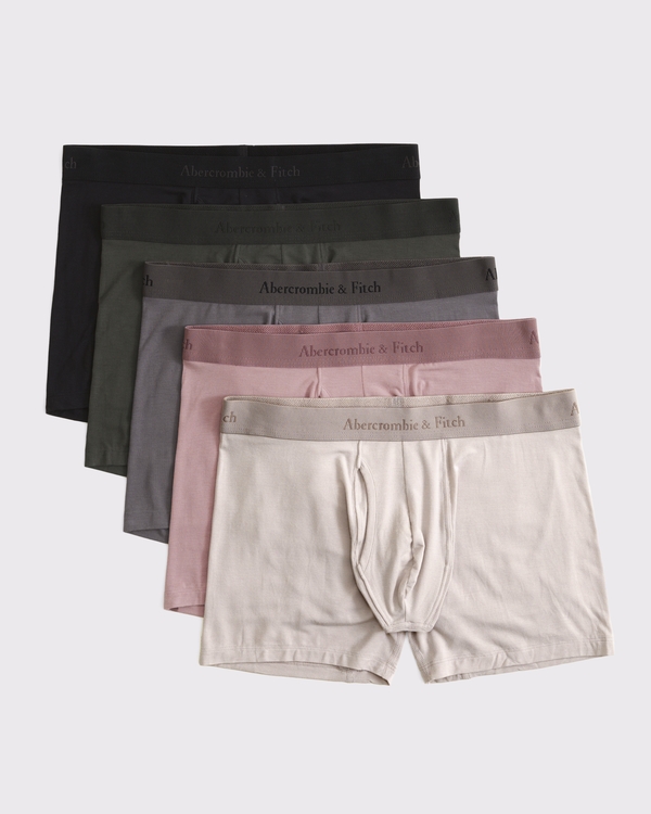 5" 5-Pack Modal Boxer Briefs, Gray Multipack view 1