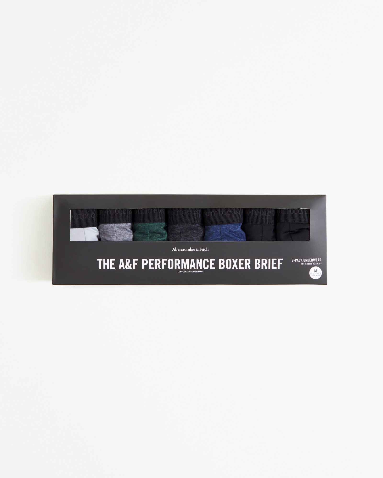 5" 7-Pack A&F Performance Boxer Briefs