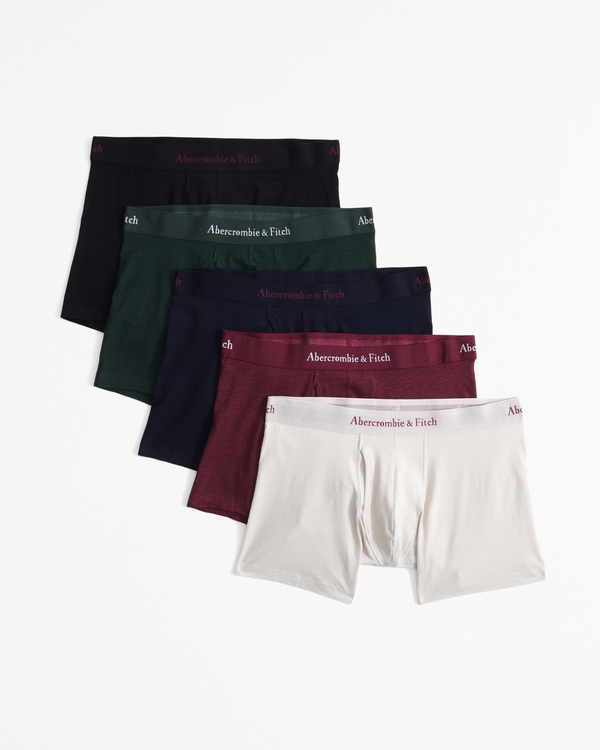 5-Pack Boxer Briefs, Light Taupe Multicolor