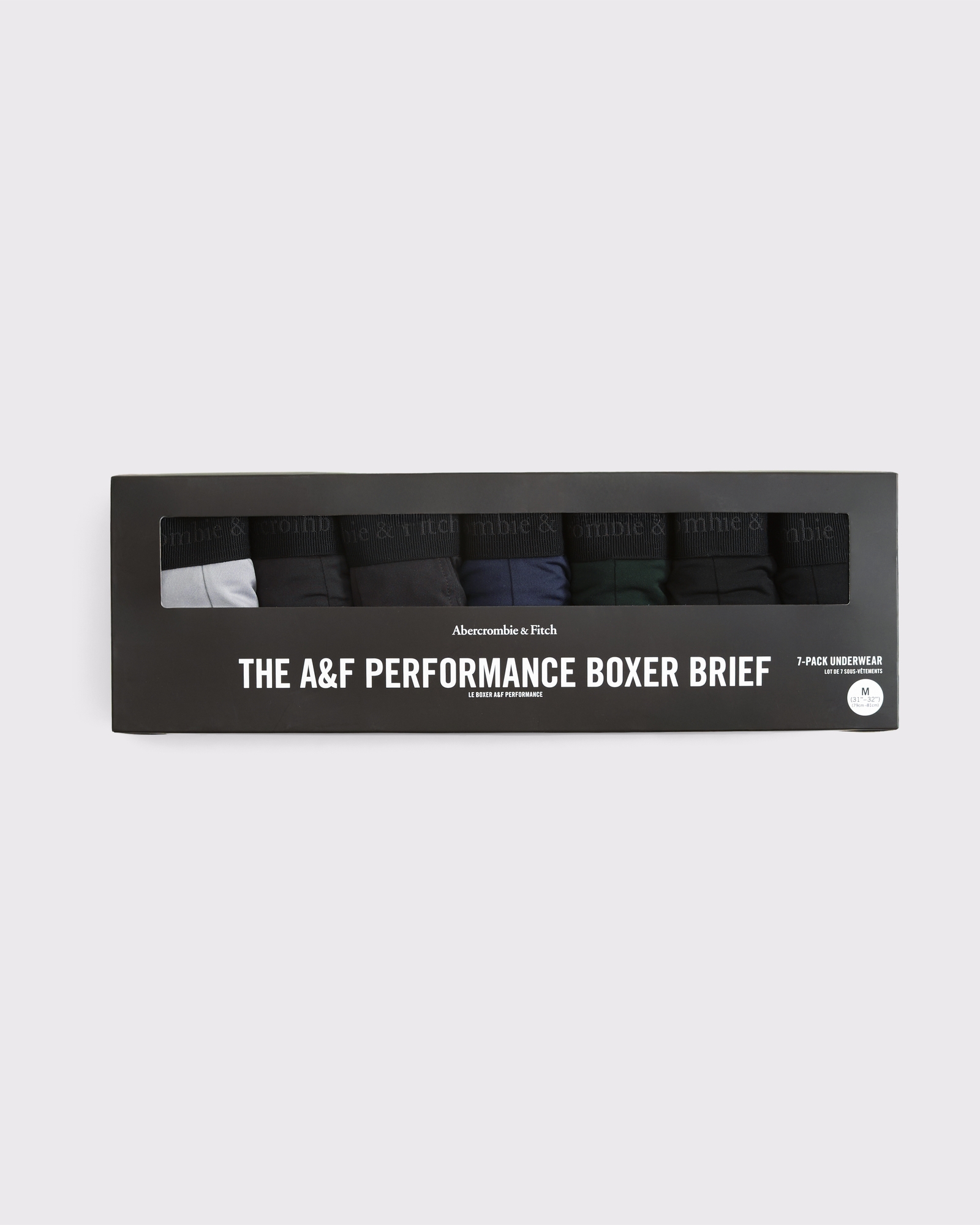5" 7-Pack A&F Performance Boxer Briefs