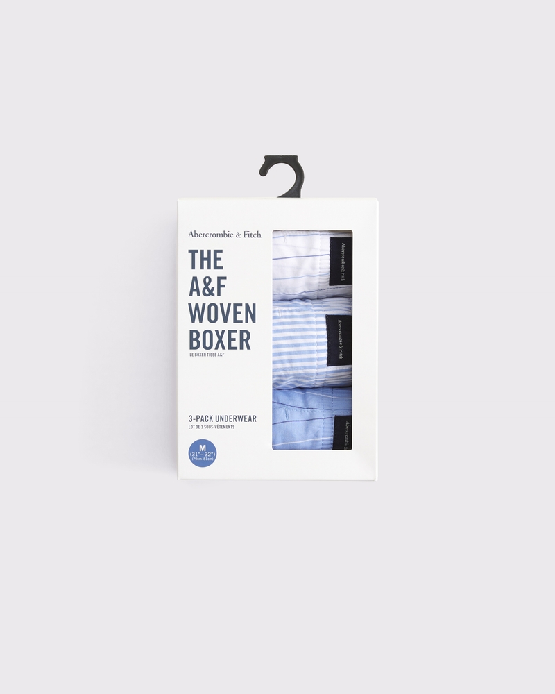3-Pack Woven Logo Boxers