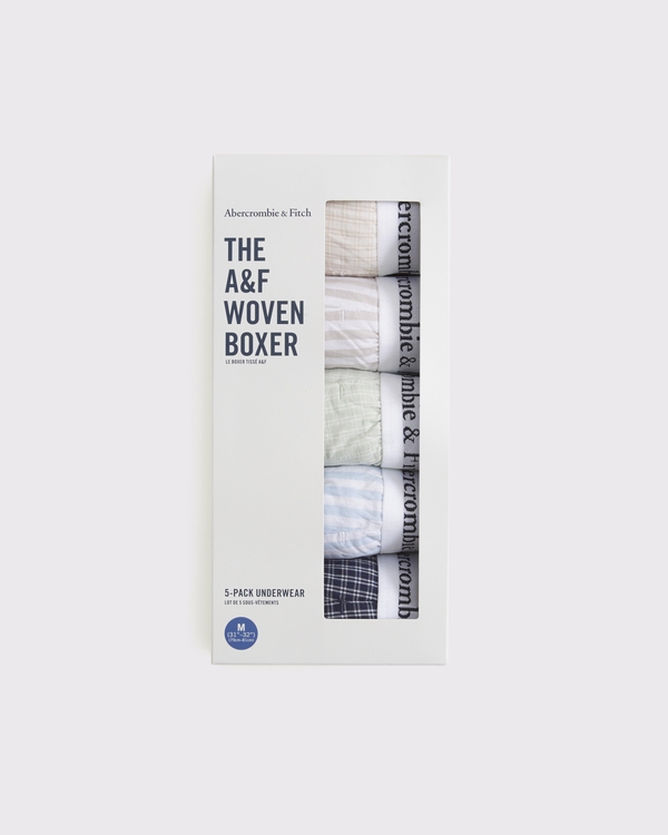 5-Pack Woven Logo Boxers