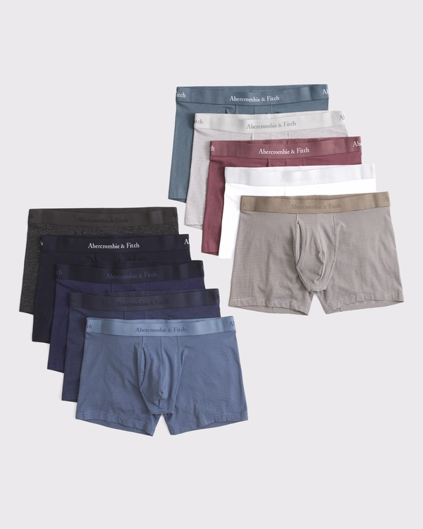 5" 10-Pack Boxer Briefs, Blue Multipack view 1