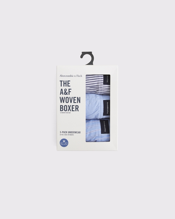 3-Pack Woven Logo Boxers