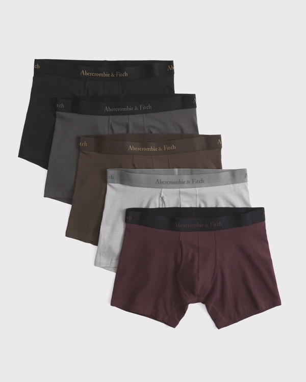 5" 5-Pack Boxer Briefs, Brown Multipack view 1