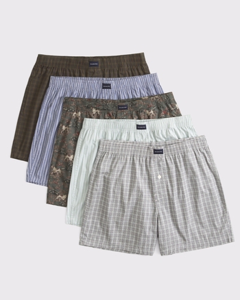 5-Pack Woven Logo Boxers