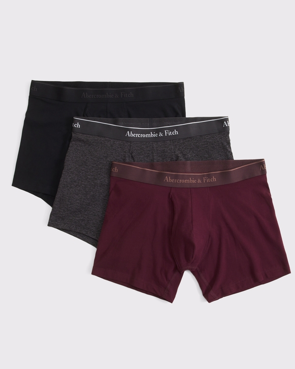 5" 3-Pack Boxer Briefs, Red Wine Multipack view 1