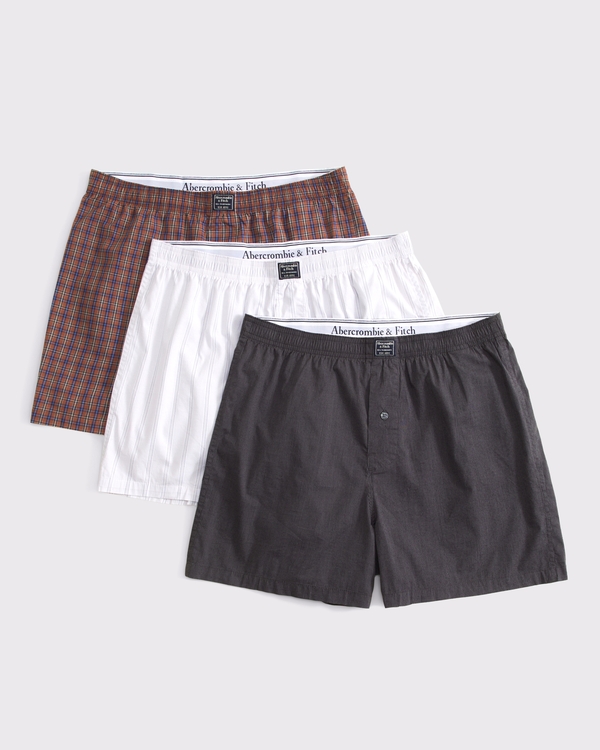 3-Pack Woven Logo Boxers