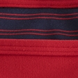 vivid red with navy stripe