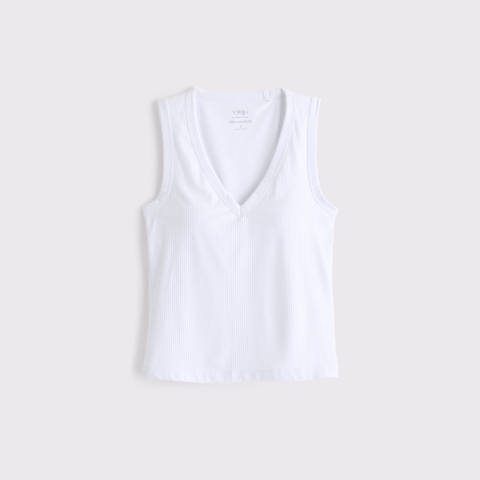 Женские топы Abercrombie & Fitch YPB studioFLEX Rib V-Neck Tank