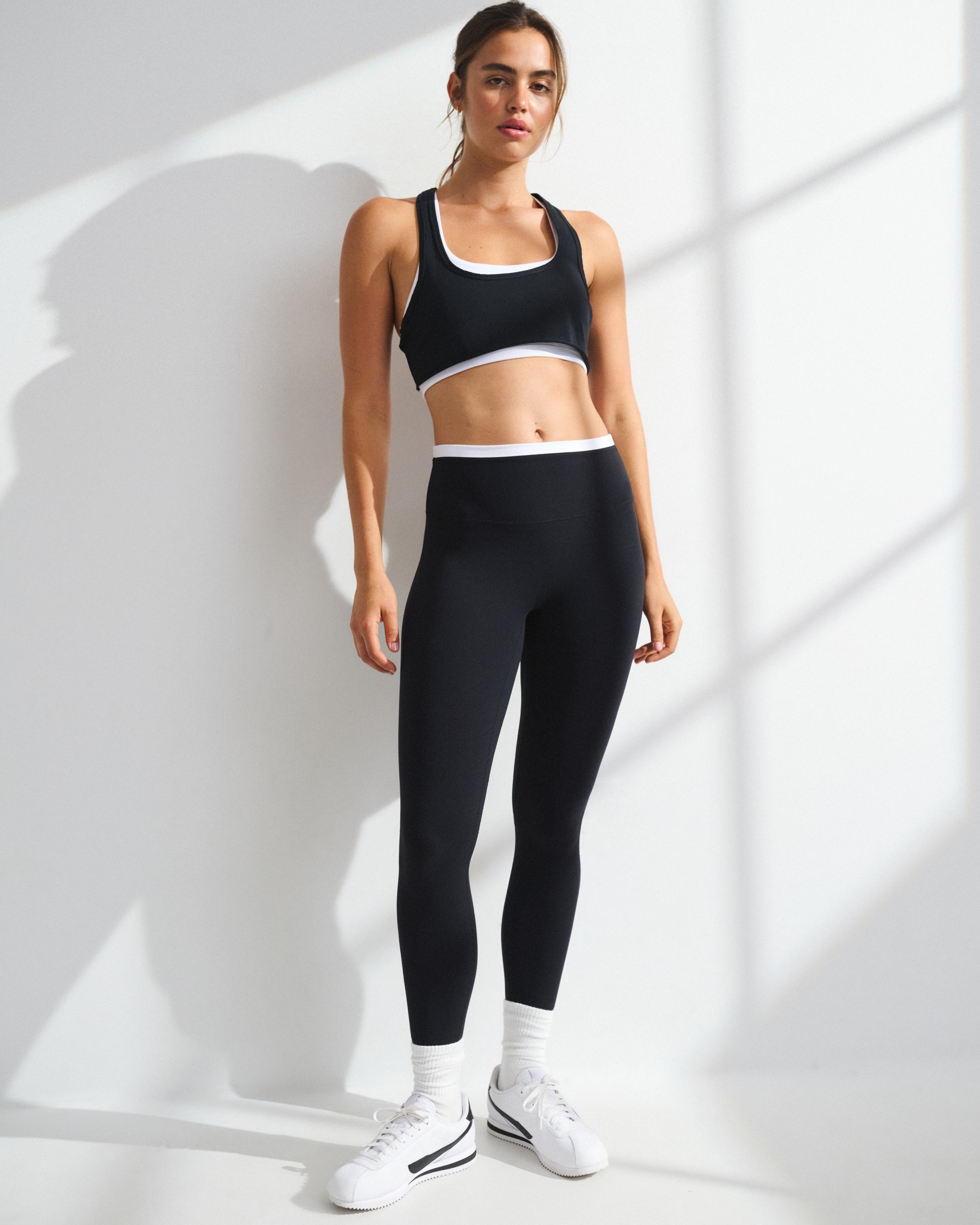Спортивное бра YPB Overlay, хлопок — Abercrombie & Fitch — фото 2