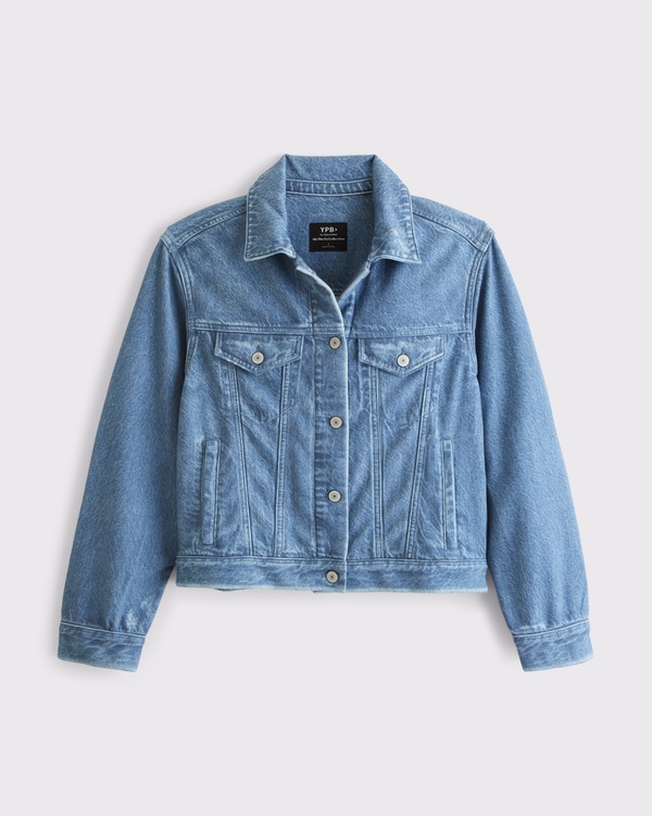 Abercrombie & Fitch YPB On The Go Travel Terry Trucker Jacket