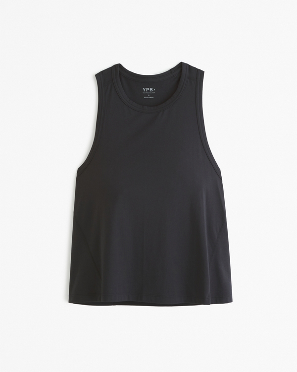 YPB Active Cotton-Blend Easy Tank, Onyx