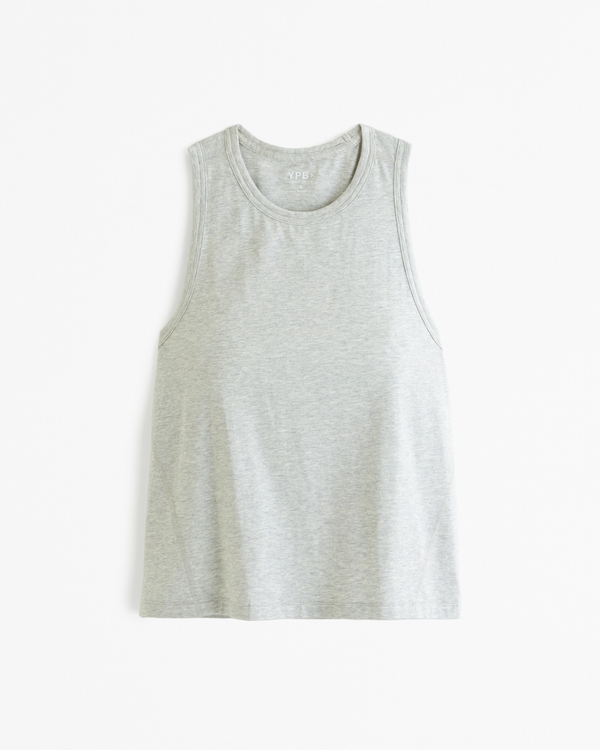 YPB Active Cotton-Blend Easy Tank, Heather Grey