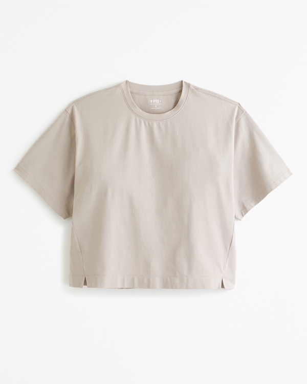 YPB Active Cotton-Blend Easy Tee, Light Brown