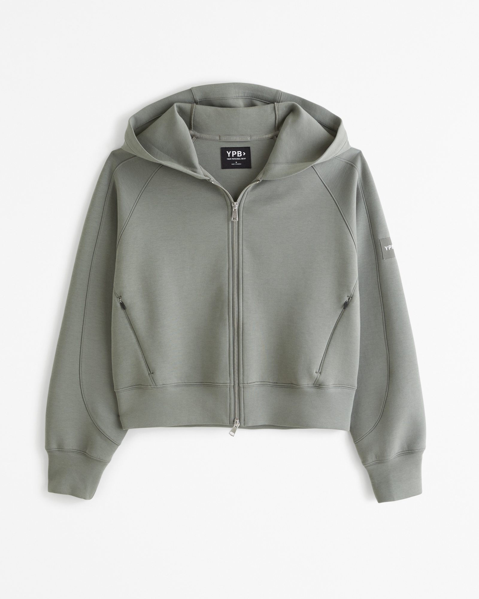 Hollister Womens Grey Cotton Full Zip Hoodie Size XS Zip – Preworn Ltd