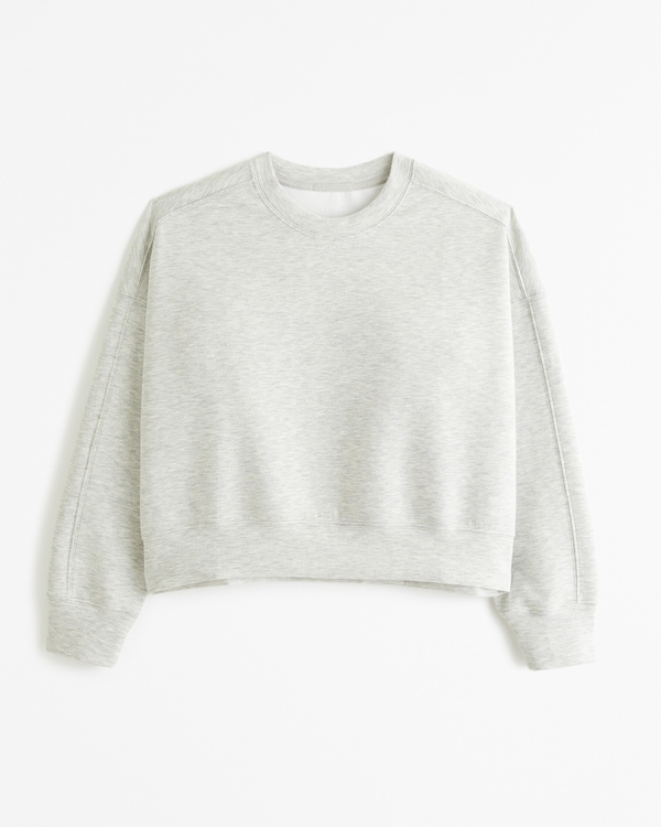 YPB neoKNIT Relaxed Crew, Heather Grey view 1