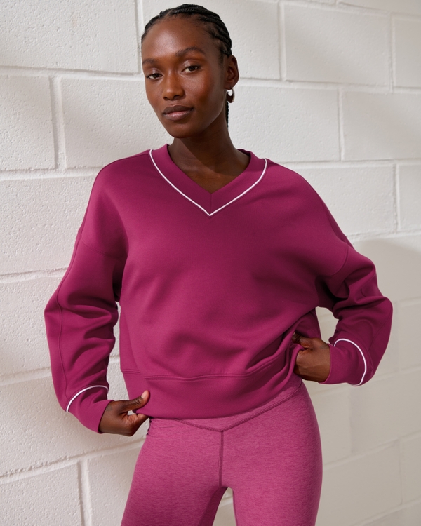 YPB neoKNIT V-Neck, Deep Red view 1