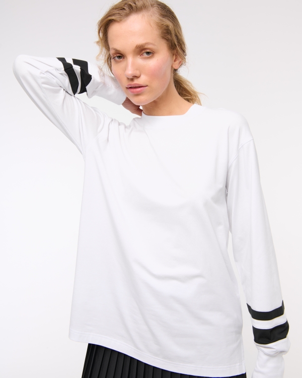 Women's YPB Active Cotton-Blend Long-Sleeve Easy Tee | Women's