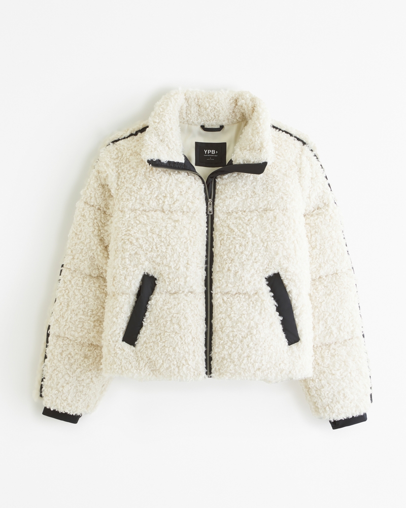 Abercrombie quilted sherpa jacket best sale