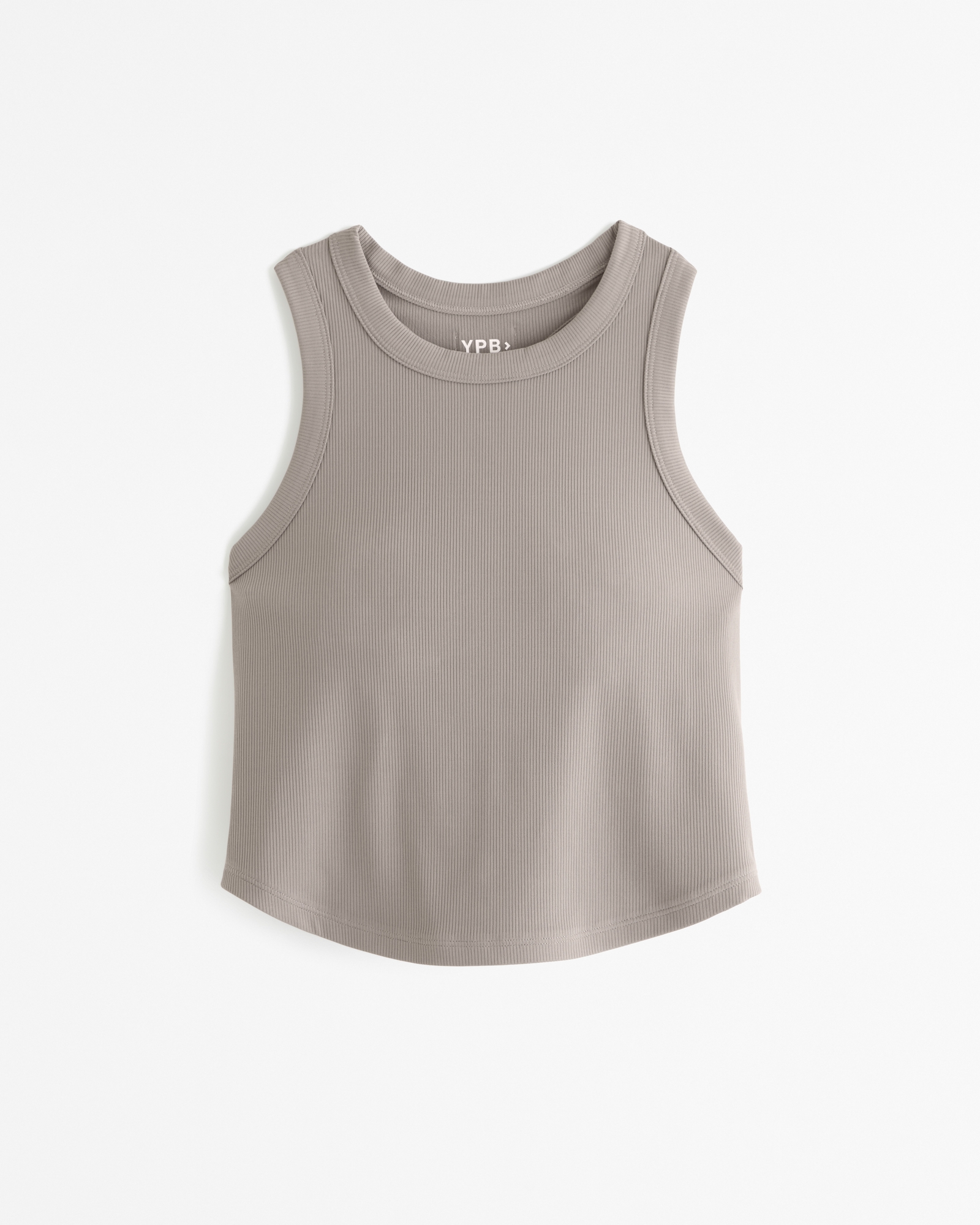 Sporty Notion Ribbed Tank Top Grey