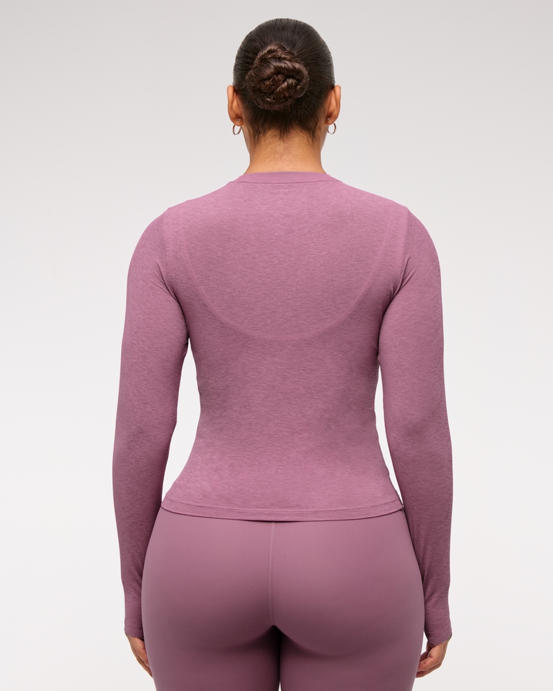 YPB Active Featherweight Long-Sleeve Ruched Tee