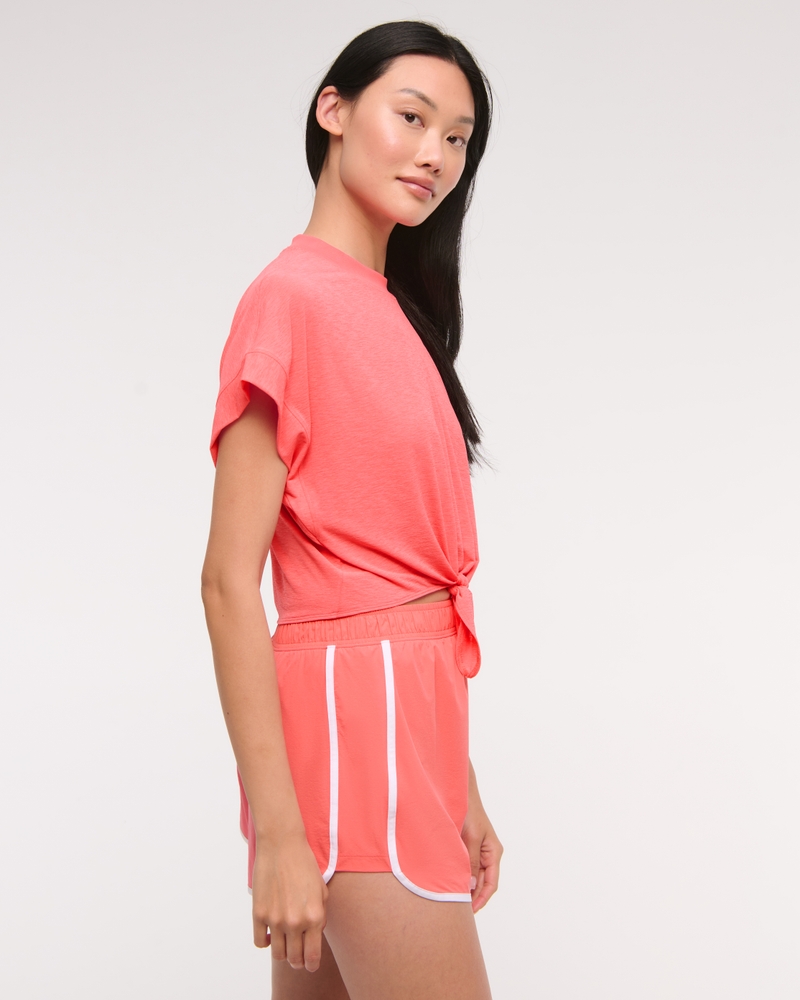 YPB Featherweight Tie-Front Tee