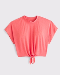 YPB Featherweight Tie-Front Tee