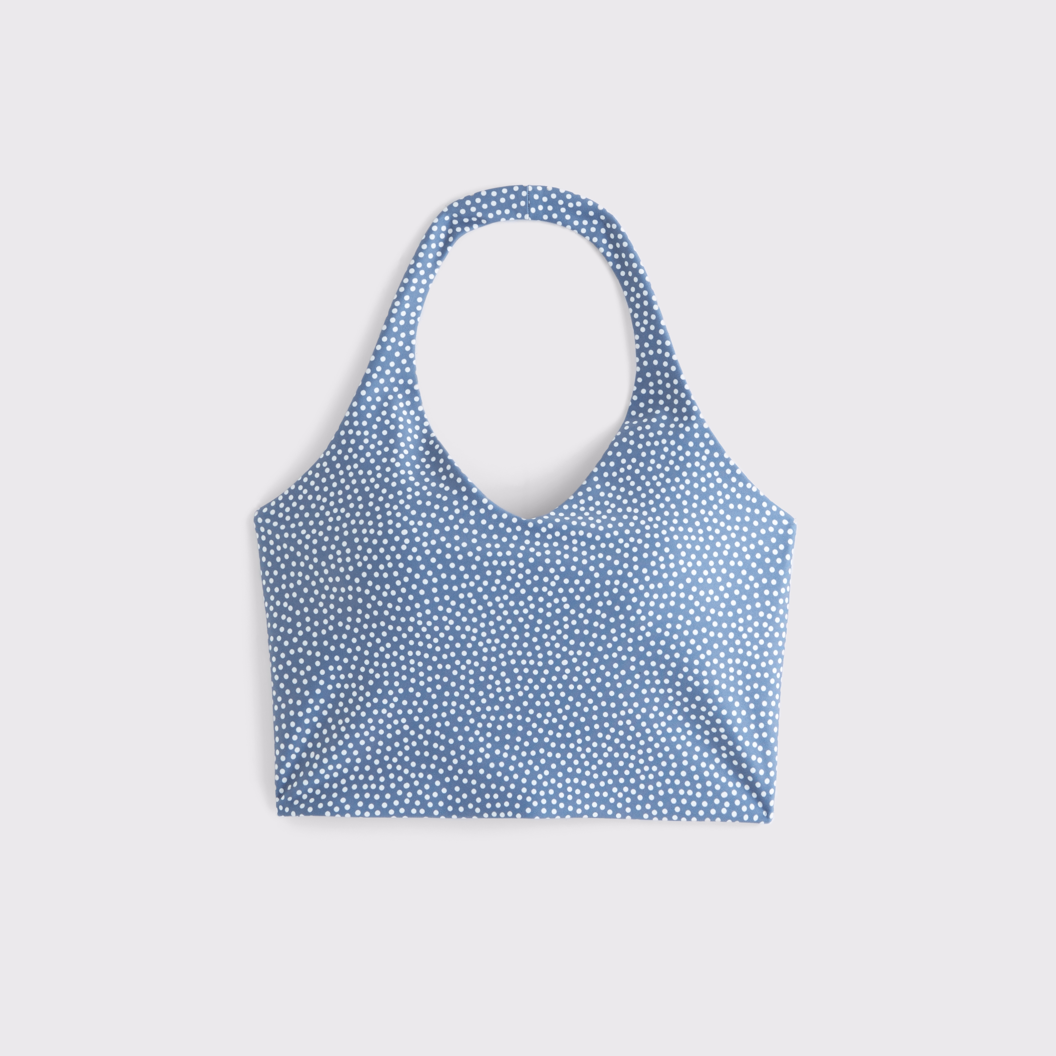 Abercrombie & Fitch Ypb Sculptlux Halter Tank In Blue