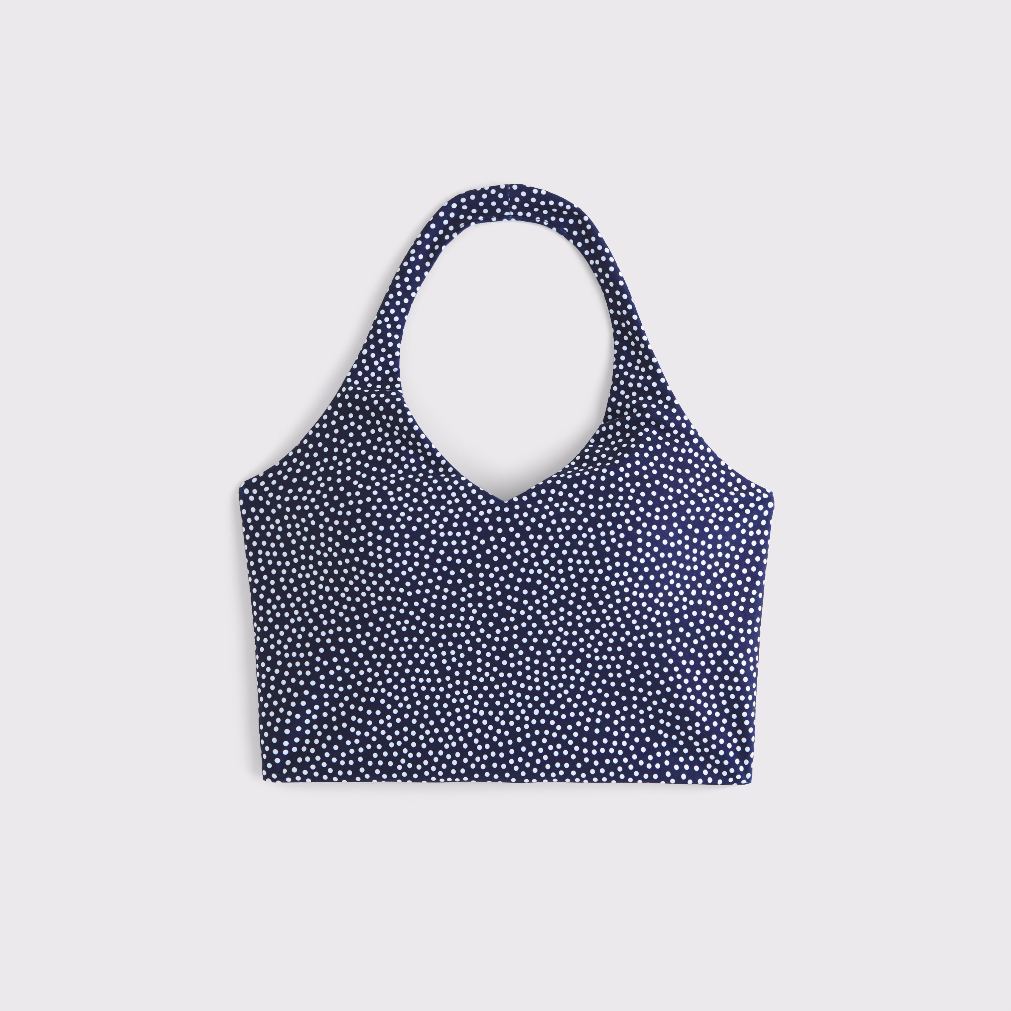 Abercrombie & Fitch Ypb Sculptlux Halter Tank In Blue