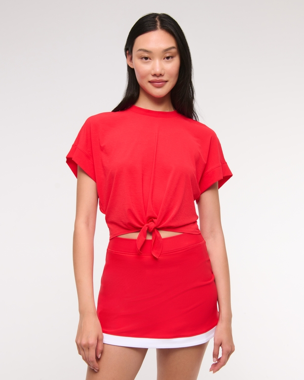 YPB Featherweight Tie-Front Tee