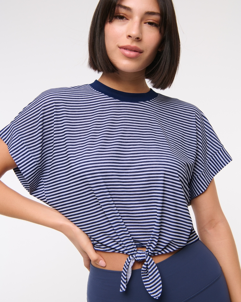 YPB Featherweight Tie-Front Tee