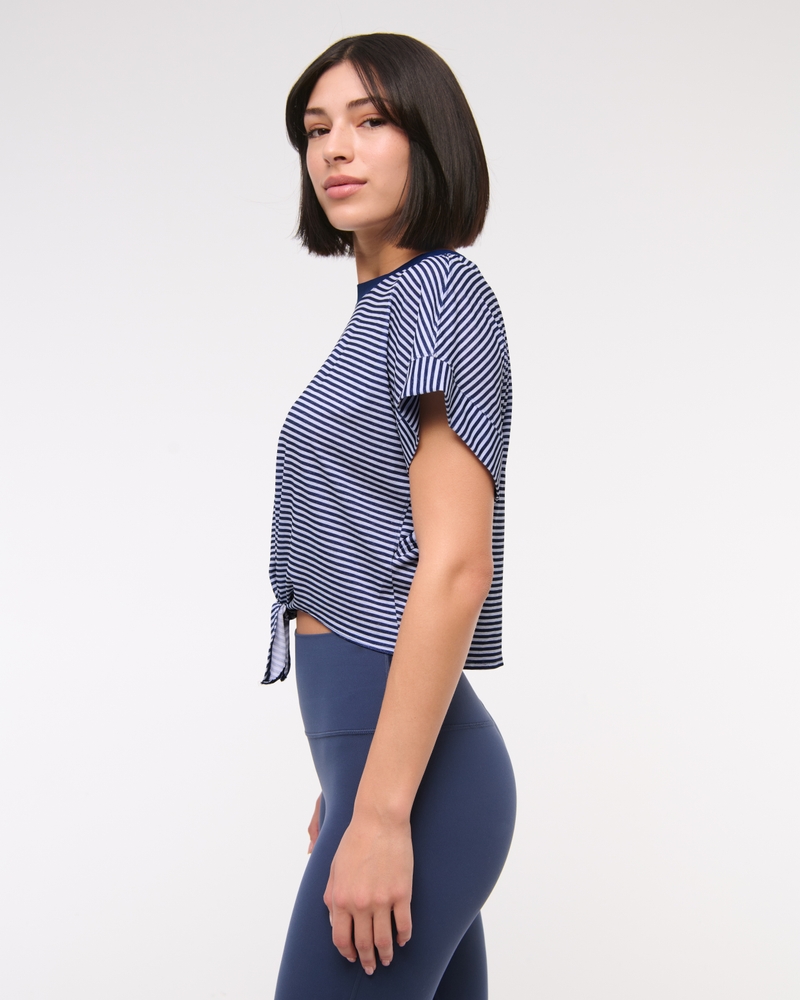 YPB Featherweight Tie-Front Tee