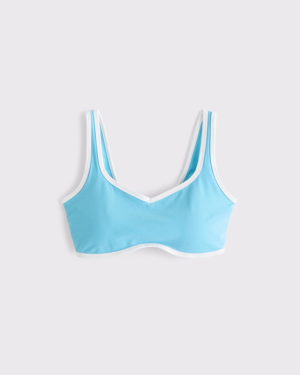 YPB studioFLEX Sports Bra, Blue Topaz view 1