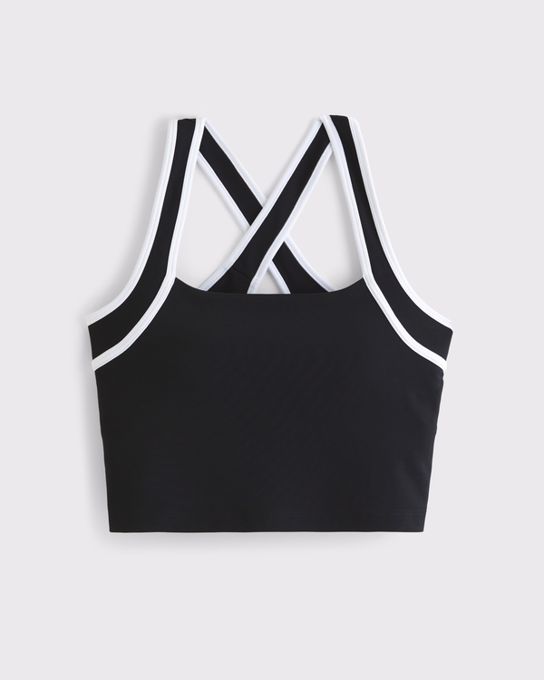 YPB sculptLUX Strappy-Back Tank, Black view 1