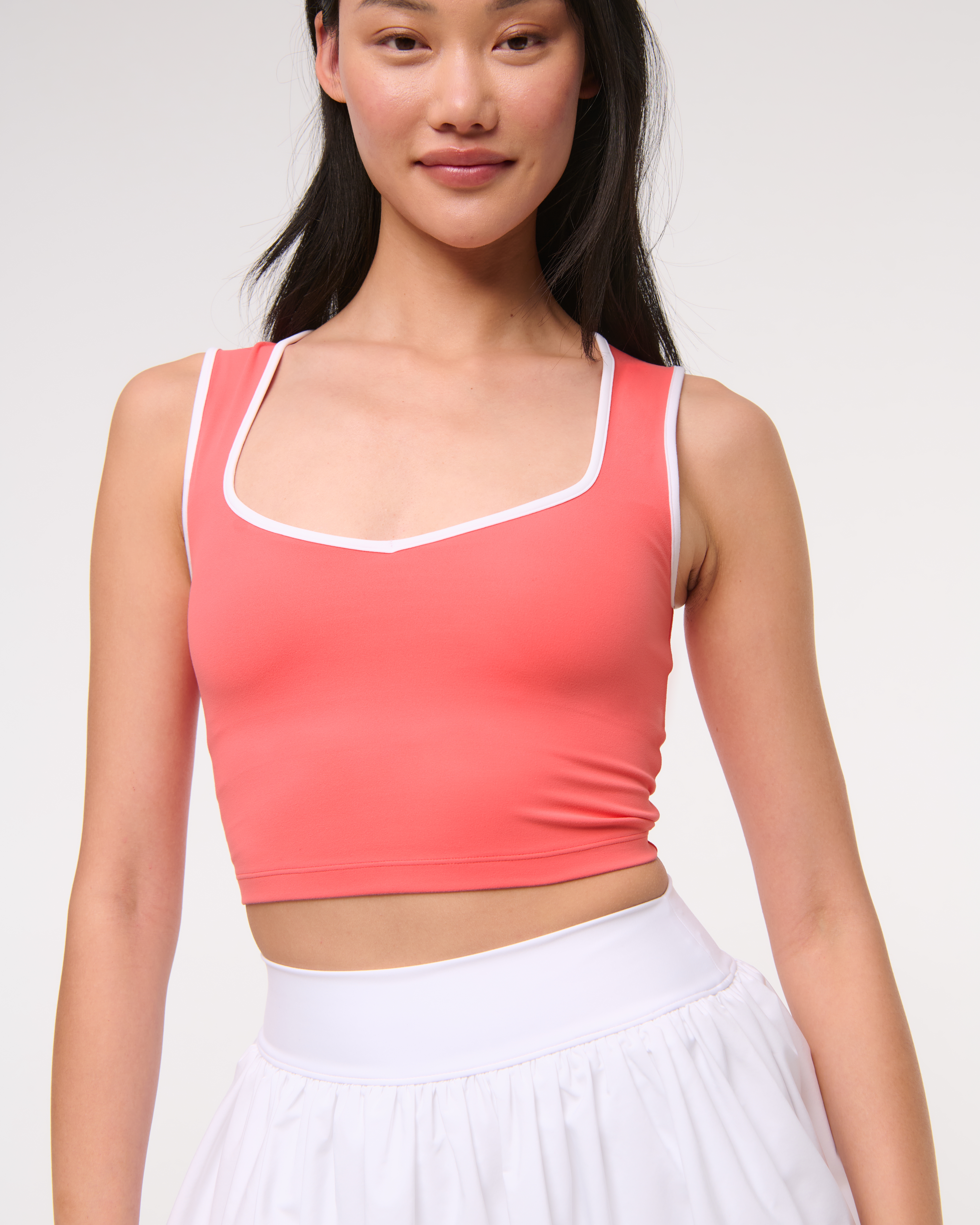 Abercrombie & Fitch Ypb Studioflex Portrait Tank In Pink