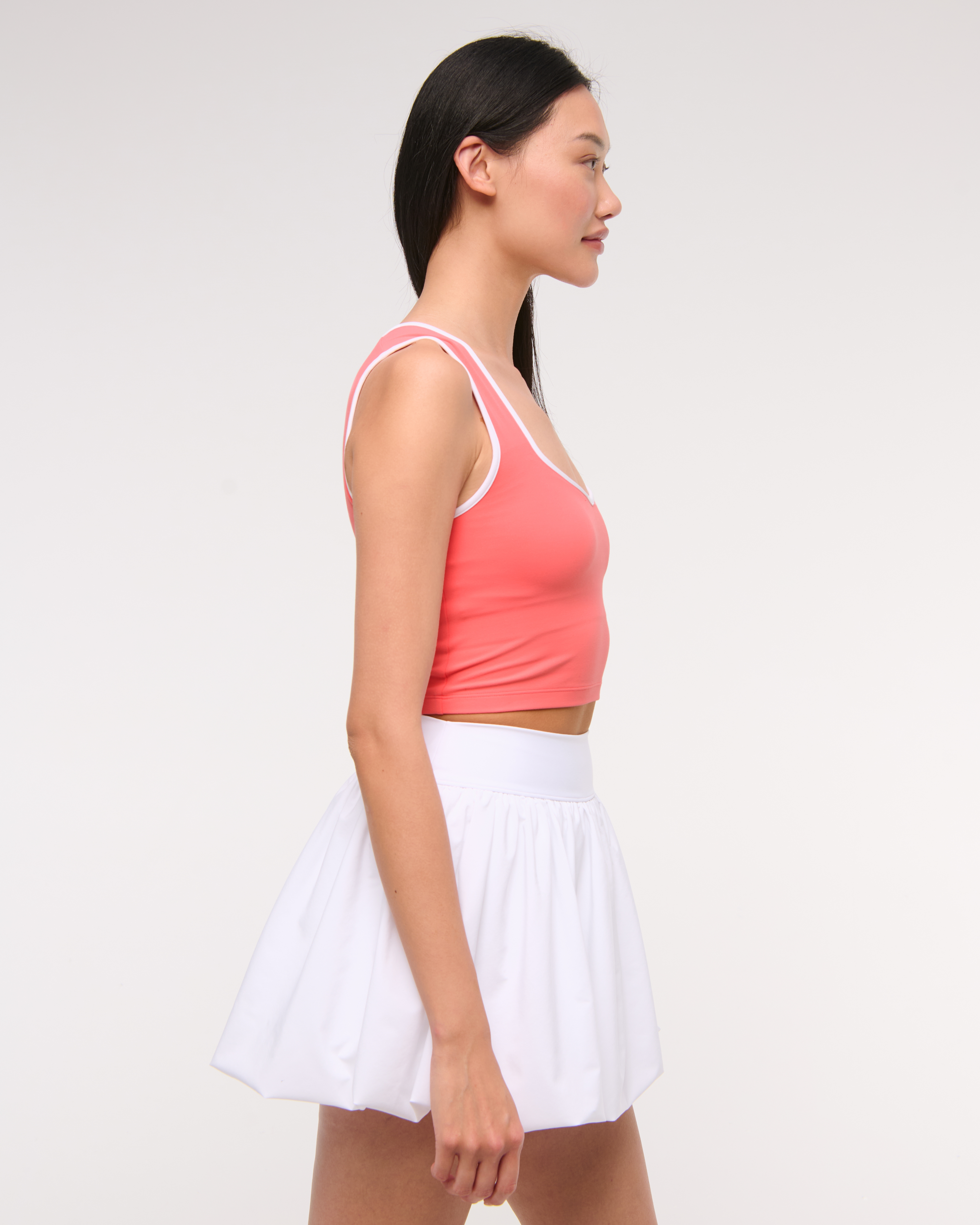 Abercrombie & Fitch Ypb Studioflex Portrait Tank In Pink