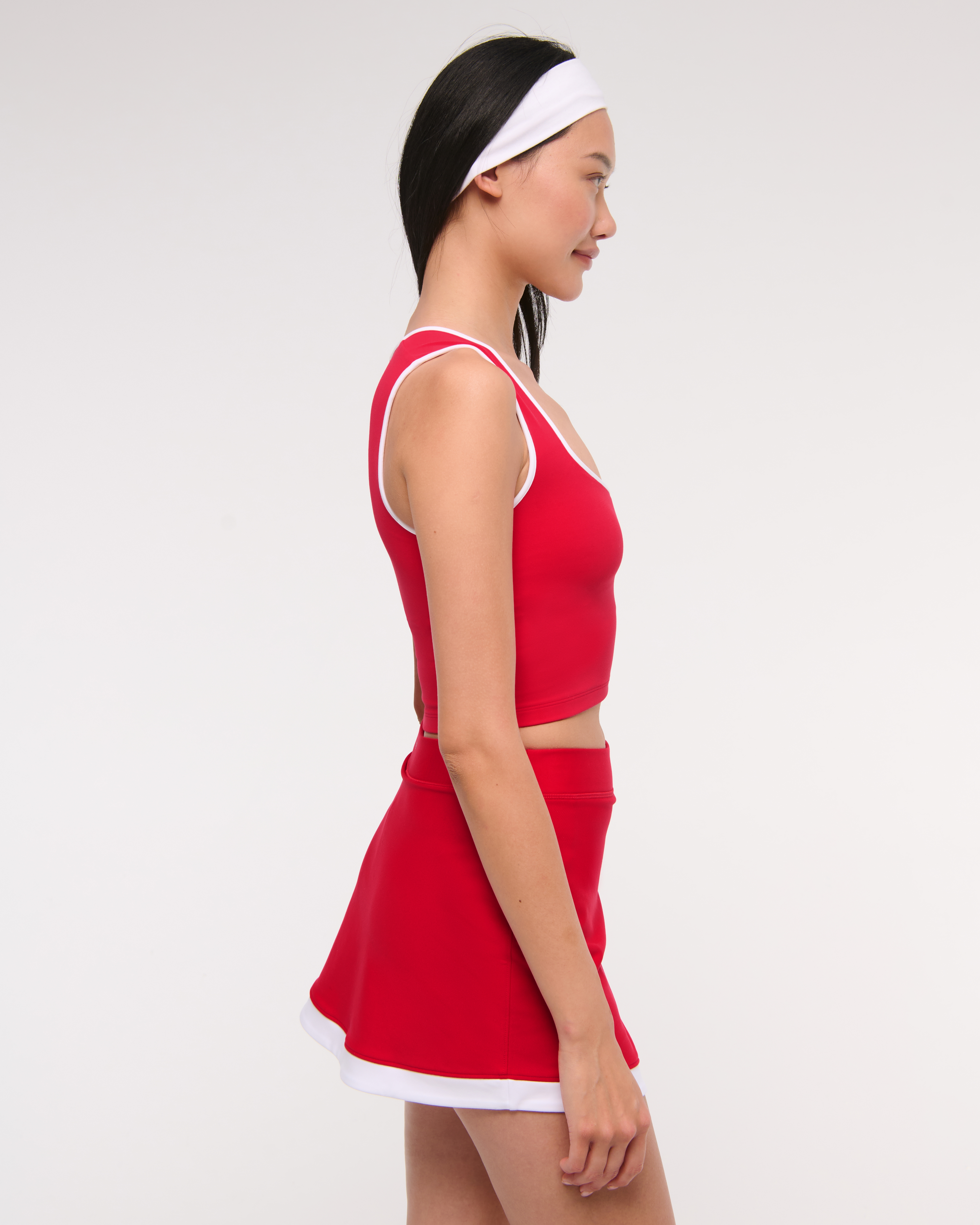 Abercrombie & Fitch Ypb Studioflex Portrait Tank In Red