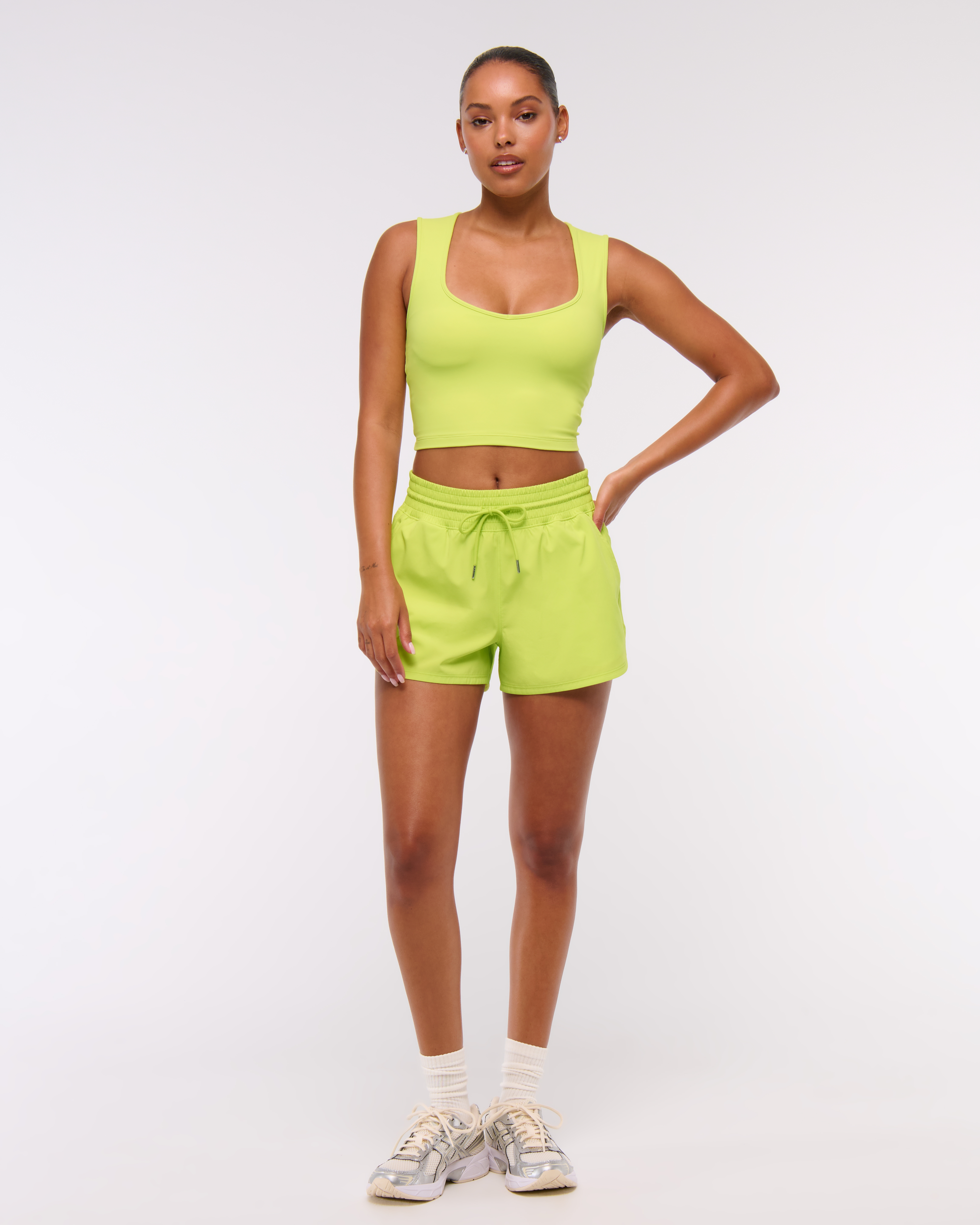 Abercrombie & Fitch Ypb Studioflex Portrait Tank In Green