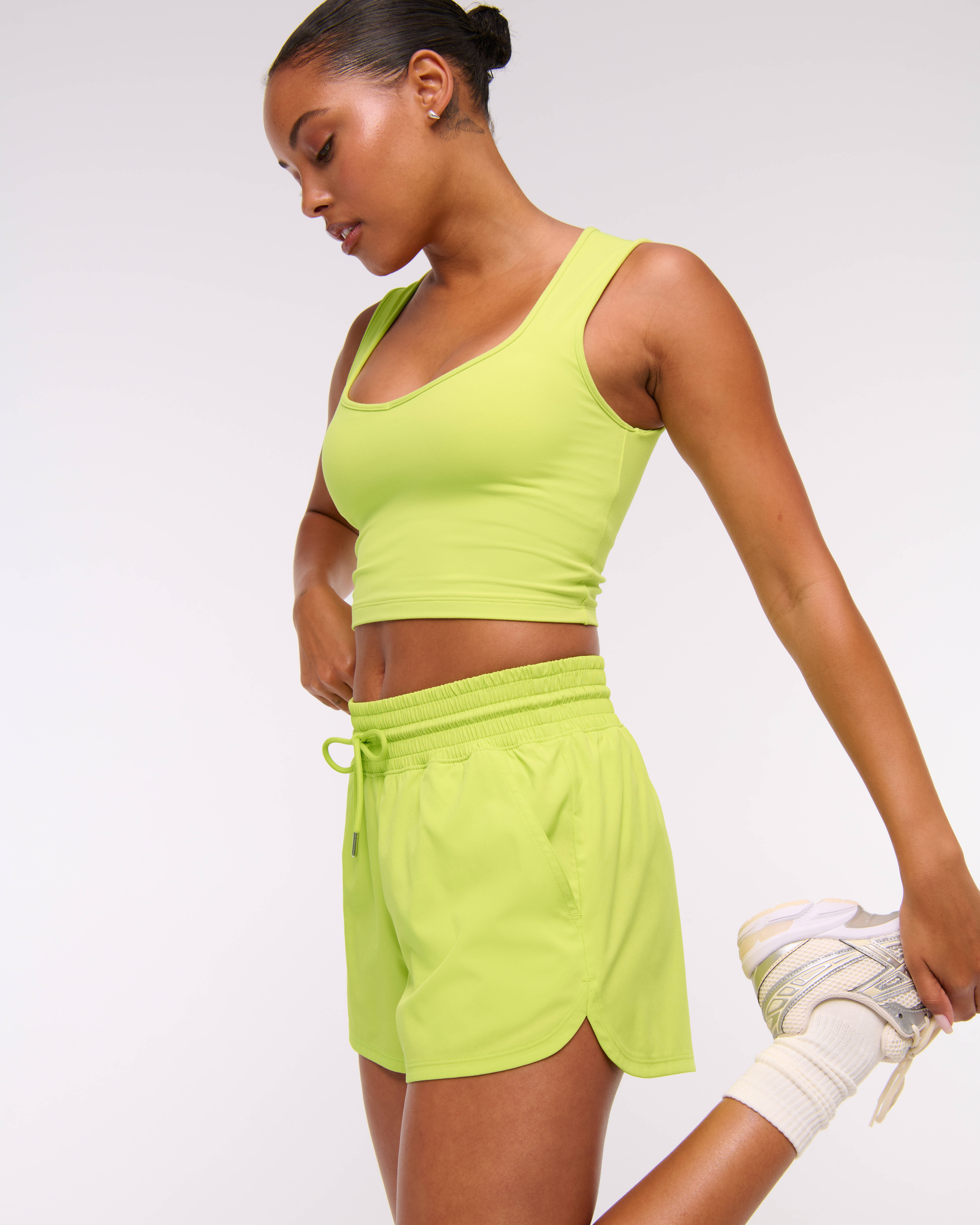 Abercrombie & Fitch Ypb Studioflex Portrait Tank In Green